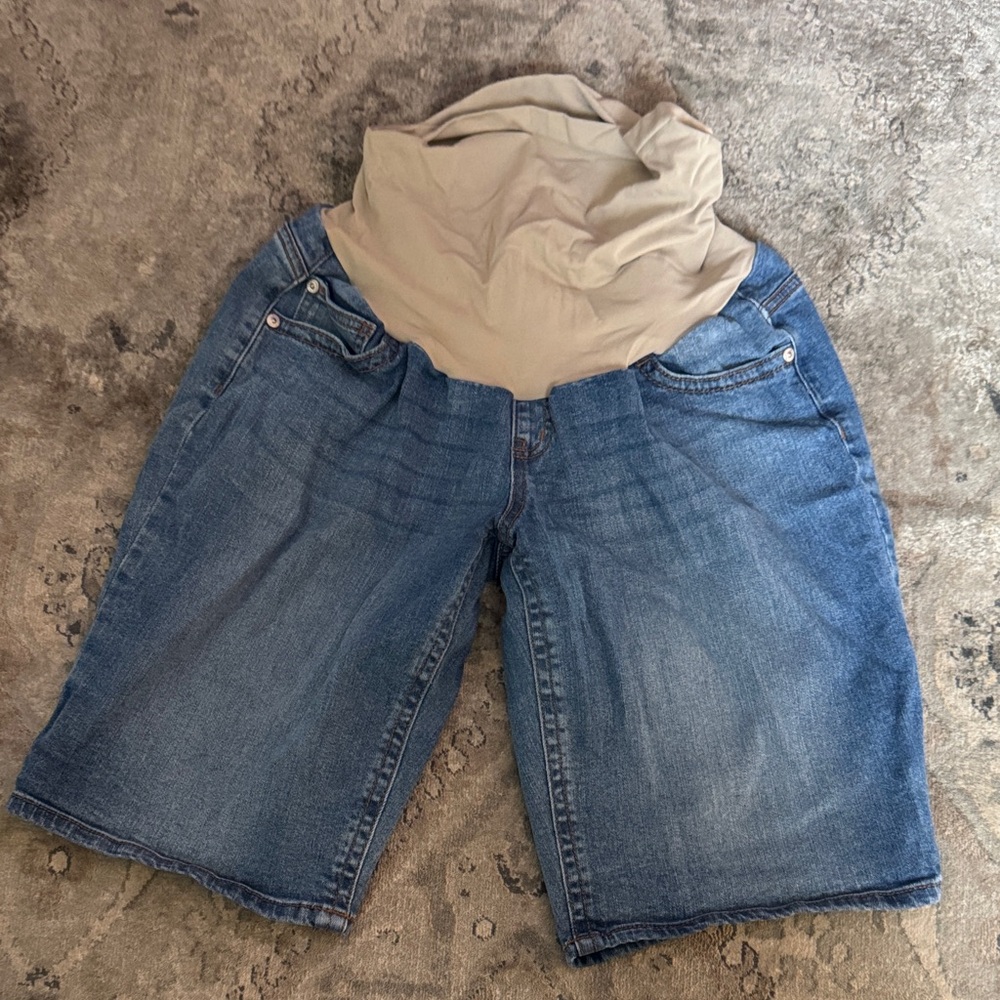Indigo Blue Casual Denim Shorts
